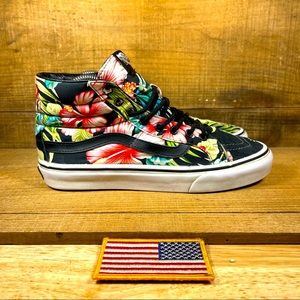 Vans Sk8 Hi | Unisex | Floral Black